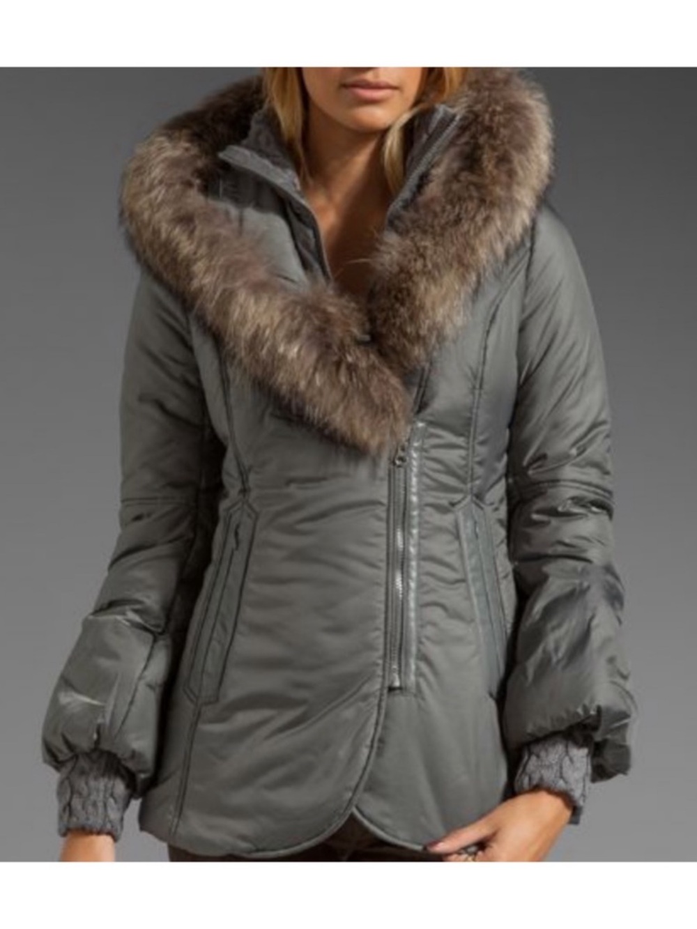 Mackage Shiny Peaches Fur Hood Puffer Jacket